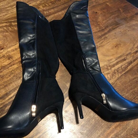 Dream Pairs Over the knee black boots size 7 - Picture 4 of 11